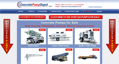 Desktop Screenshot of concretepumpdepot.com